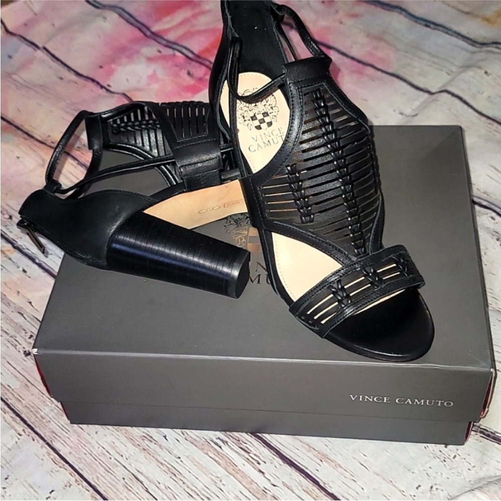 ISO!!!  Vince Camuto Black Heel Sandals size 6